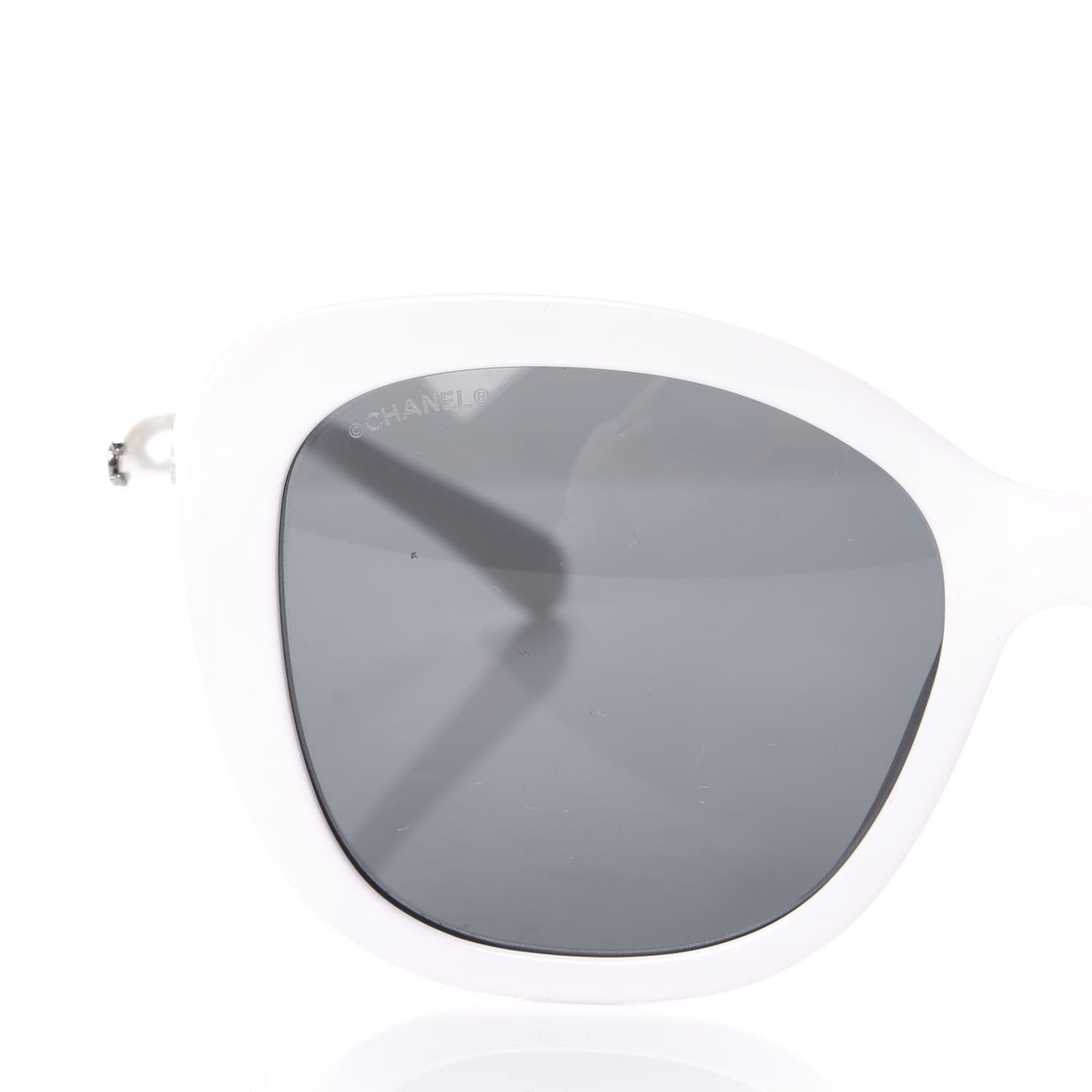 Chanel Acetate Butterfly Winter Pearl Sunglasses 5339-H White 7 of 7