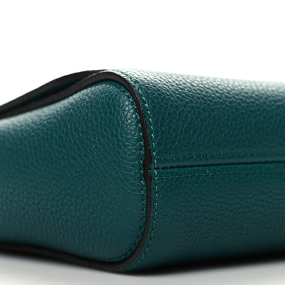 Mulberry Small Classic Grain Calfskin Small Lily Flap Ocean Green 9 of 10