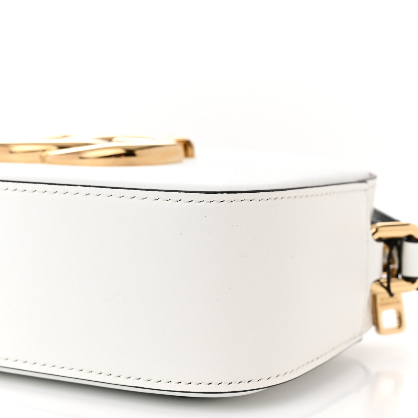 Calfskin Hot Stuff DG Logo 3.5 Crossbody Bag White