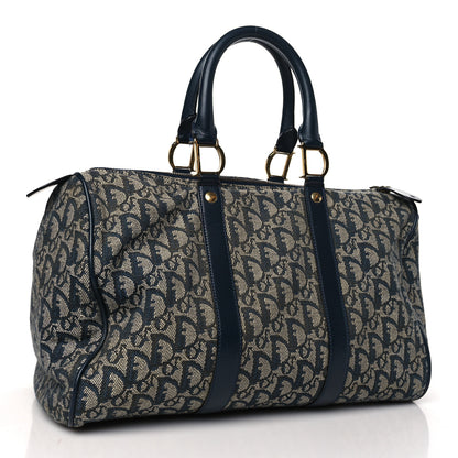 Christian Dior Monogram Boston Navy Blue 3 of 11