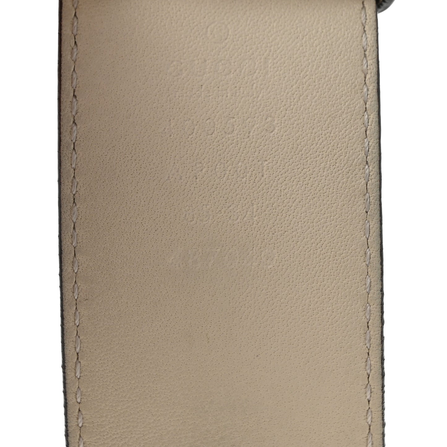Calfskin Double G 40mm Belt 85 34 Mystic White