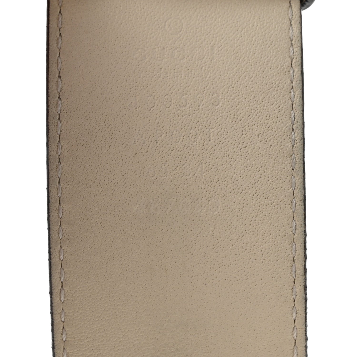 Gucci Calfskin Double G 40mm Belt 85 34 Mystic White 5 of 8