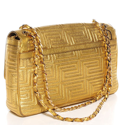 Versace Leather Couture Shoulder Bag Gold 3 of 9
