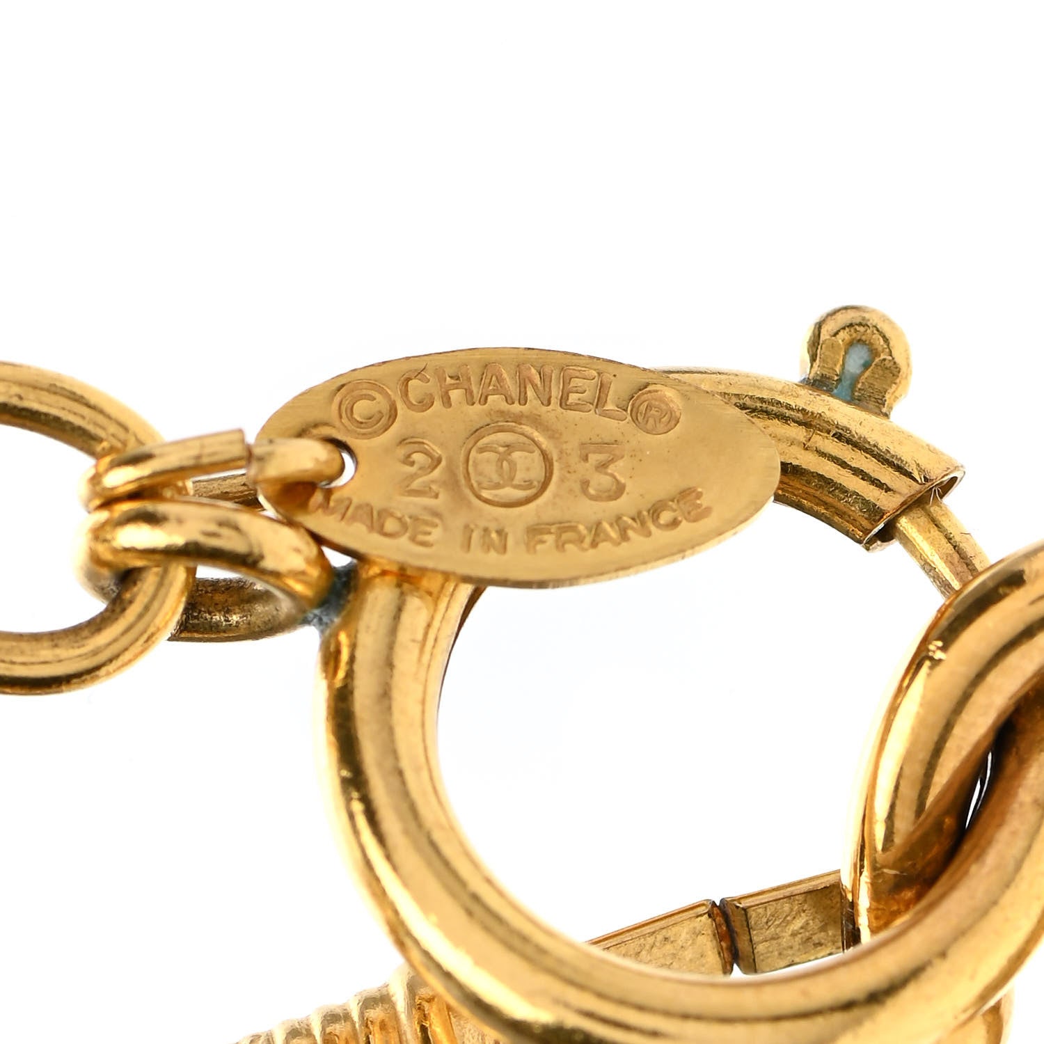Chanel Loupe Magnifying Glass Necklace Gold 5 of 5