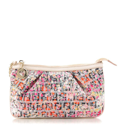 Fendi Zucchino Vitello Floral Forever Pochette Rosa Papaya Rosa Confetto 1 of 8