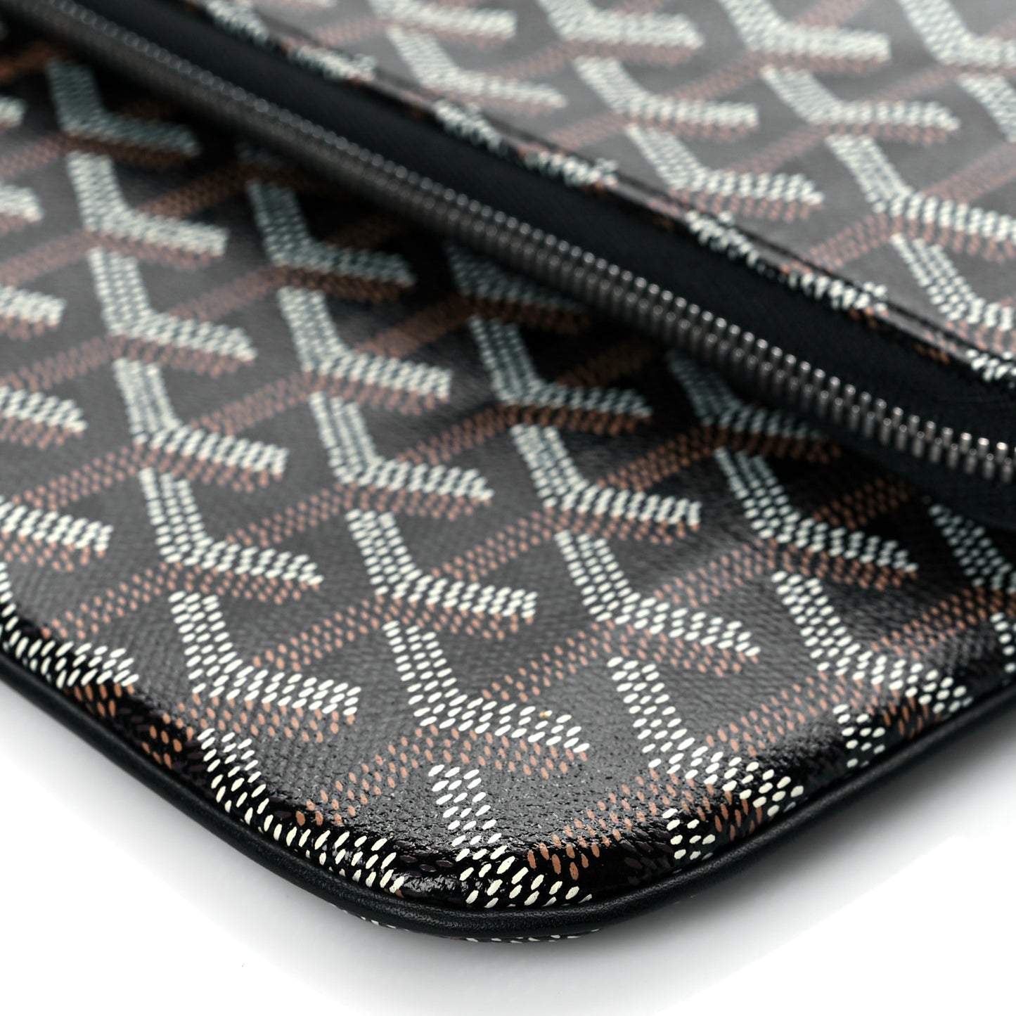 Goyardine Sainte Marie Soft Clutch Black