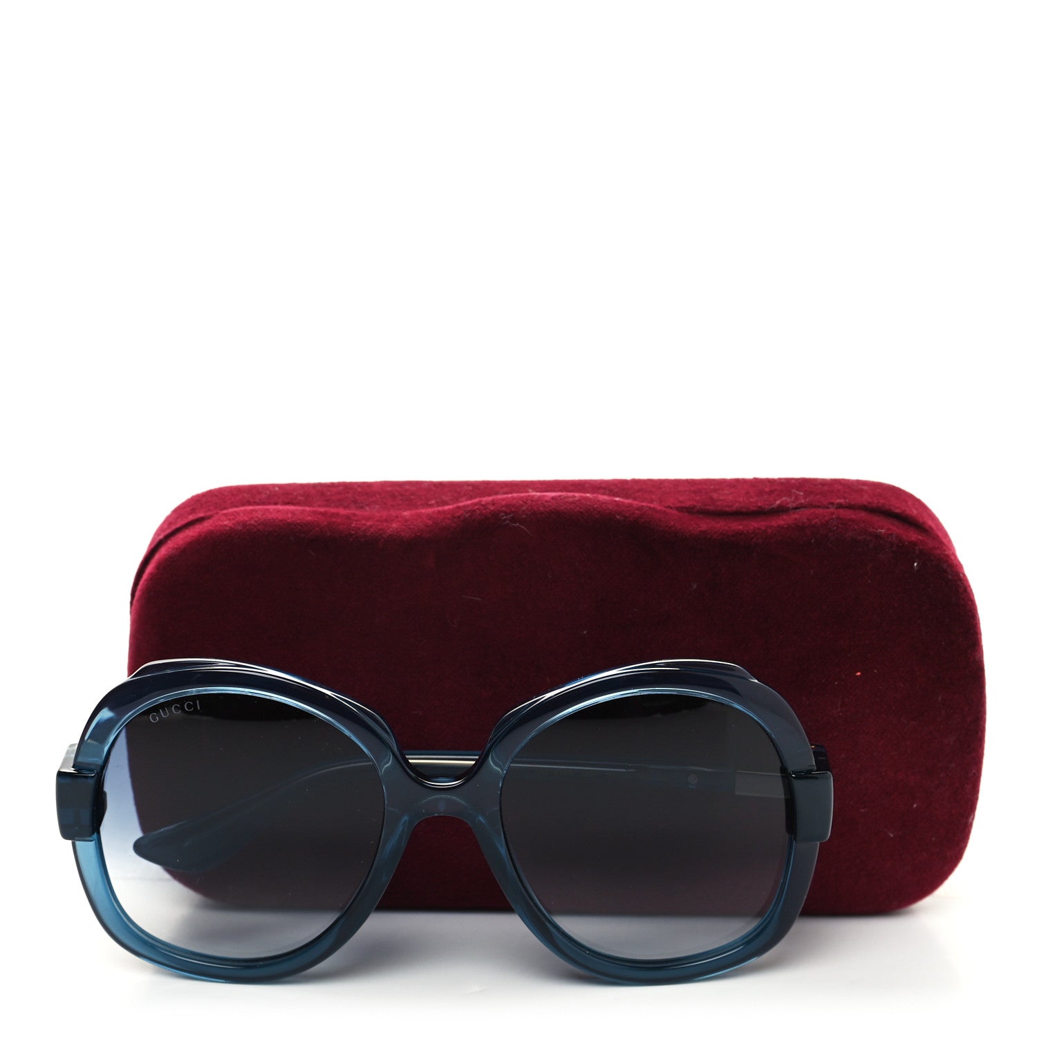 Gucci Acetate Round Sunglasses GG1432S Blue 8 of 8