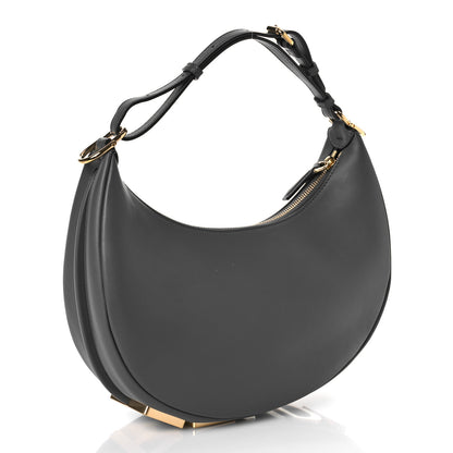 Fendi Vitello Grace Matte Small Fendigraphy Hobo Bag Anthracite 3 of 8
