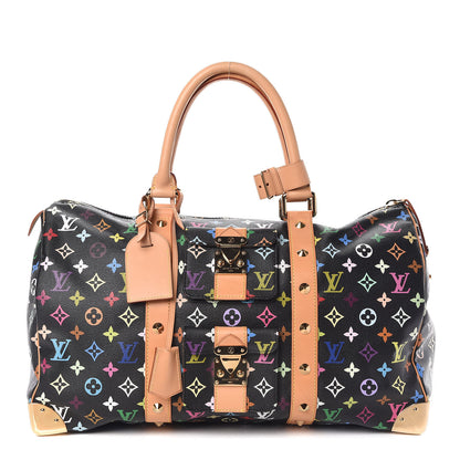 Louis Vuitton Monogram Multicolor Keepall 45 Black 1 of 8