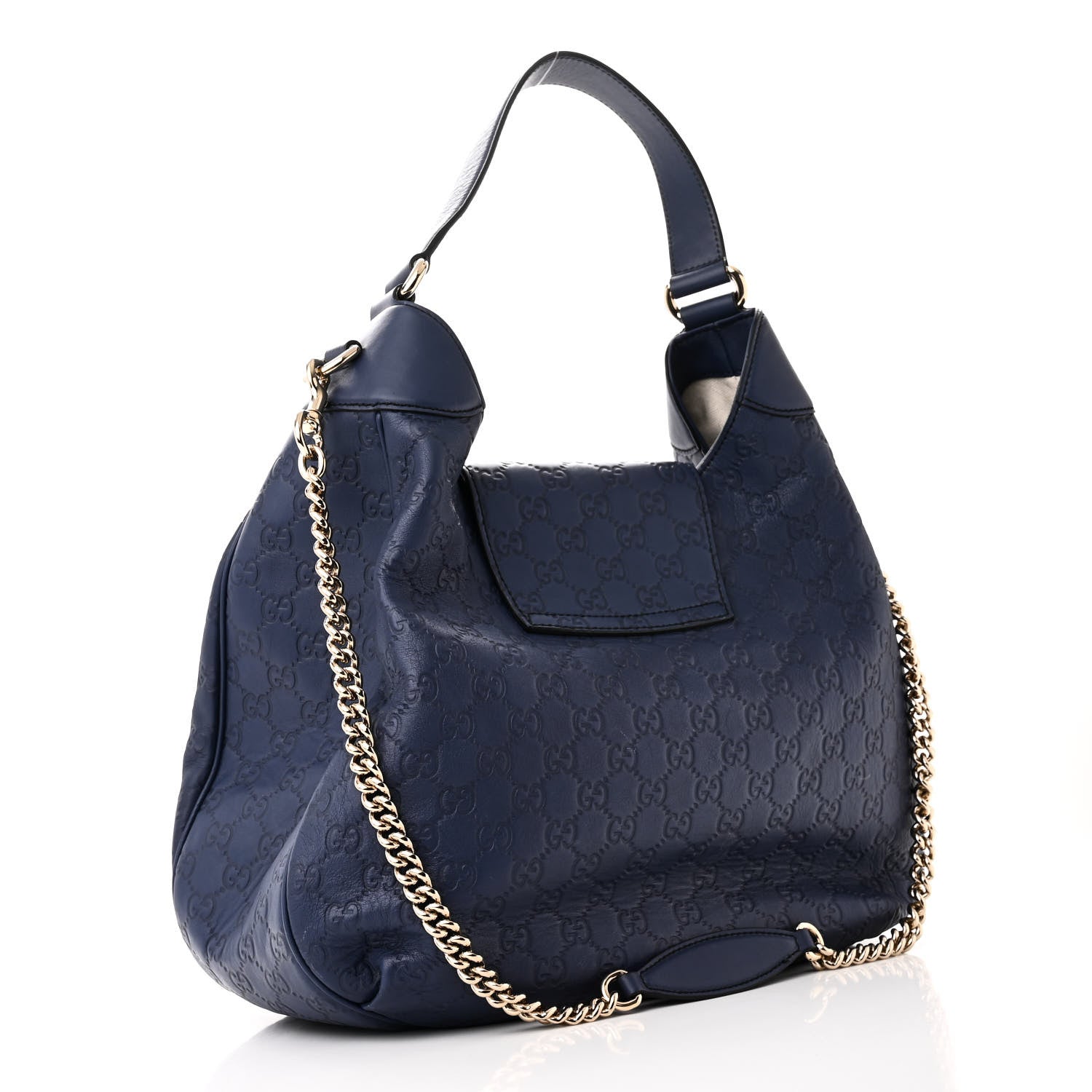 Gucci Guccissima Medium Emily Hobo Blue 3 of 11