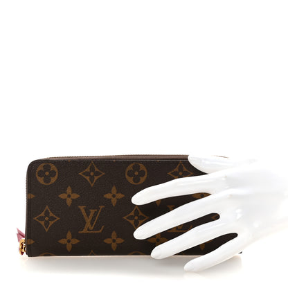 Louis Vuitton Monogram Clemence Wallet Fuchsia 2 of 6