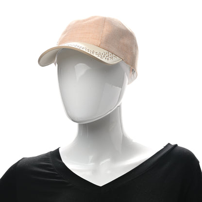 Hermes Linen Cotton Canvas Garden Party Serena Cap 56 Jaune Itauba 2 of 7