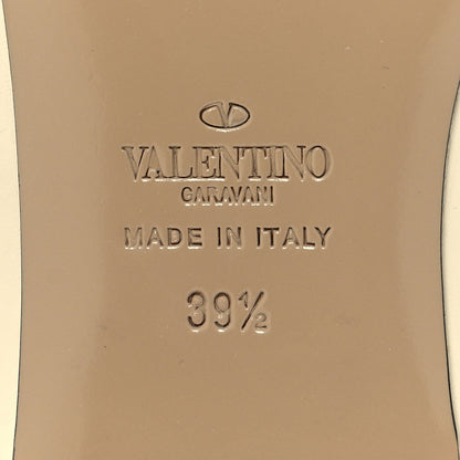 Valentino Garavani Calfskin Nappa Rockstud Cage Ballerina Flats 39.5 Ivory Poudre 7 of 10