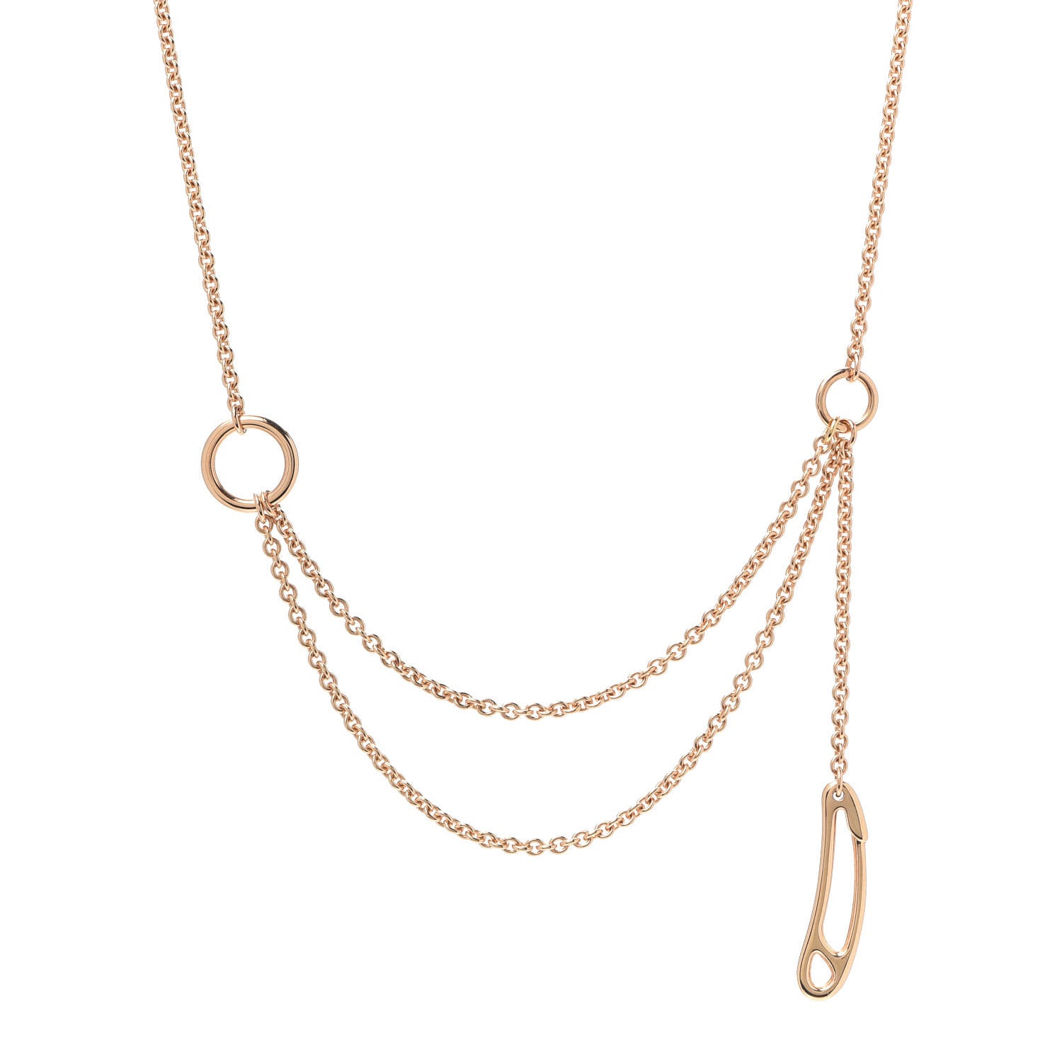 Hermes 18K Rose Gold TPM Chaine d'Ancre Punk Necklace ST 1 of 6
