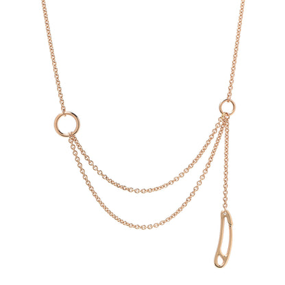 Hermes 18K Rose Gold TPM Chaine d'Ancre Punk Necklace ST 1 of 6