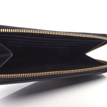 Burberry Grainy Calfskin Zip Around Wallet Black 5 of 8