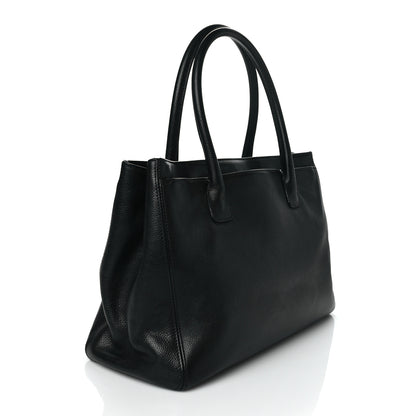 Chanel Calfskin Cerf Executive Shopper Tote Black 2 of 9
