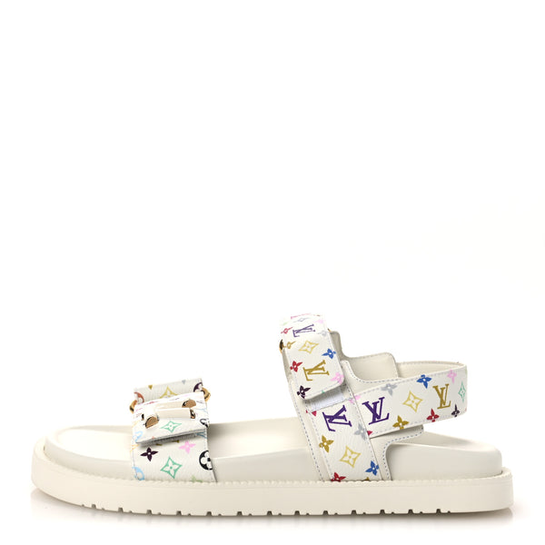 Louis Vuitton LV X TM Monogram Multicolor Sunset Flat Sandals 37