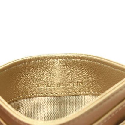 Chanel Metallic Goatskin Quilted Chanel 19 Card Holder Gold 7 of 9
