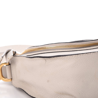 Chloe Calfskin Medium Marcie Round Zip Crossbody Bag Angora Beige 7 of 10