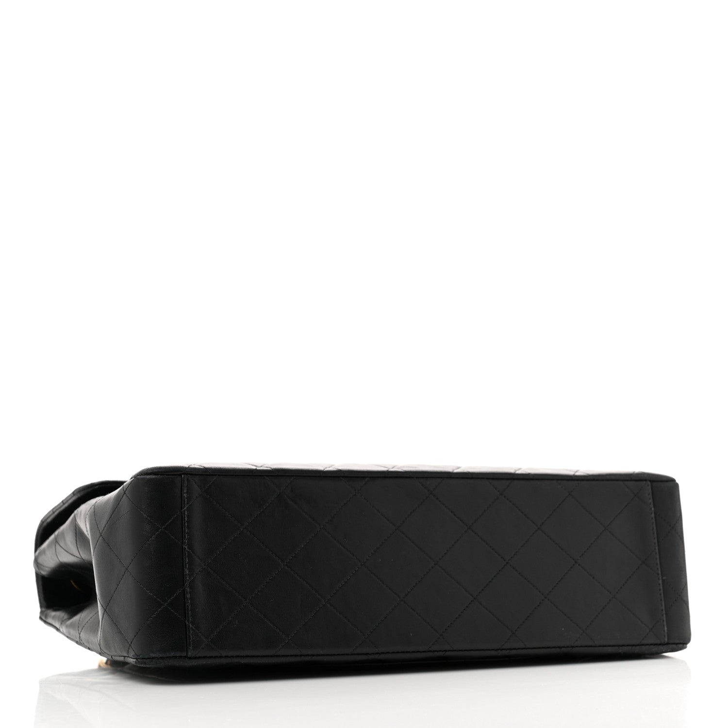 Chanel Lambskin Quilted XL Jumbo Single Flap Black 4 of 15