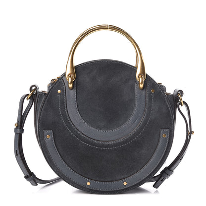 Chloe Goatskin Suede Small Pixie Bag Silver Blue 1 of 11