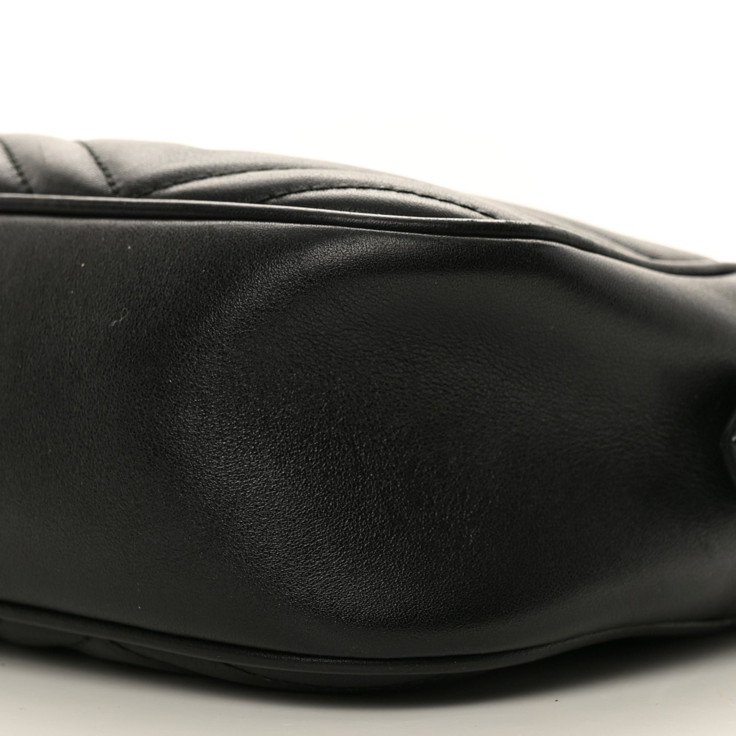 Calfskin Matelasse Small GG Marmont Chain Shoulder Bag Black