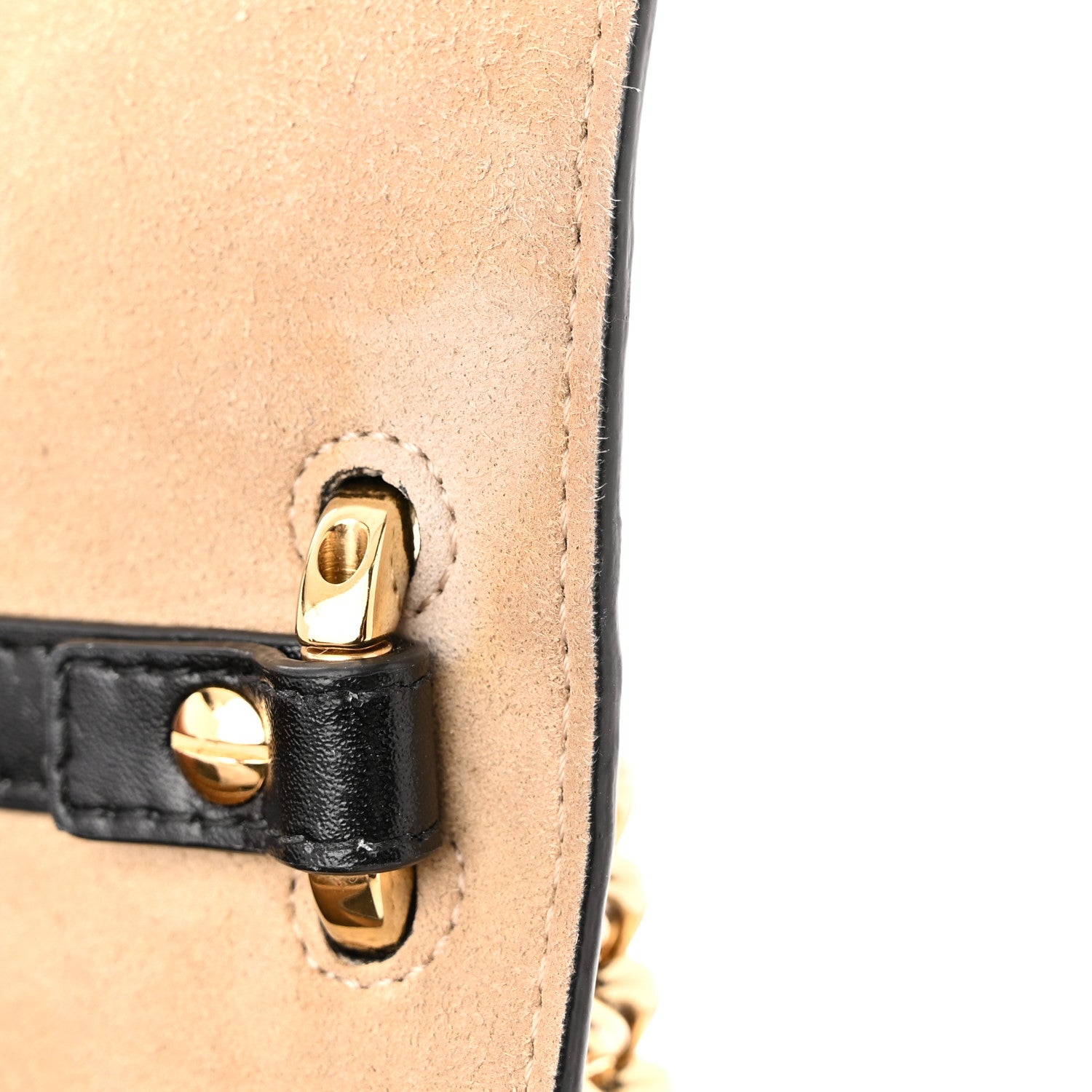 Fendi Vitello Liberty Bi-Color FF 1974 Embossed Small Kan U Shoulder Bag Maya Black 20 of 21