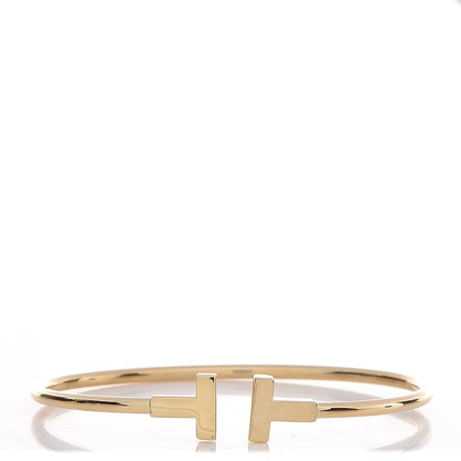 Tiffany 18K Yellow Gold T Wire Bracelet 1 of 4