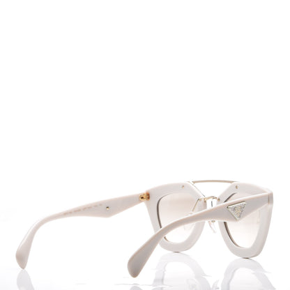 Prada Saffiano Cinema Sunglasses SPR14S White 4 of 7