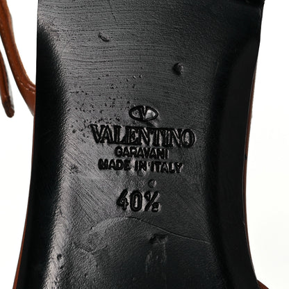 Valentino Garavani Nappa Rockstud Flair Ankle Wrap Flat Sandals 40.5 Selleria 6 of 7