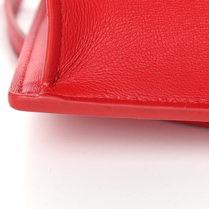 Bottega Veneta Lambskin Maxi Intrecciato Mini Cassette Crossbody Bag Bright Red 10 of 10