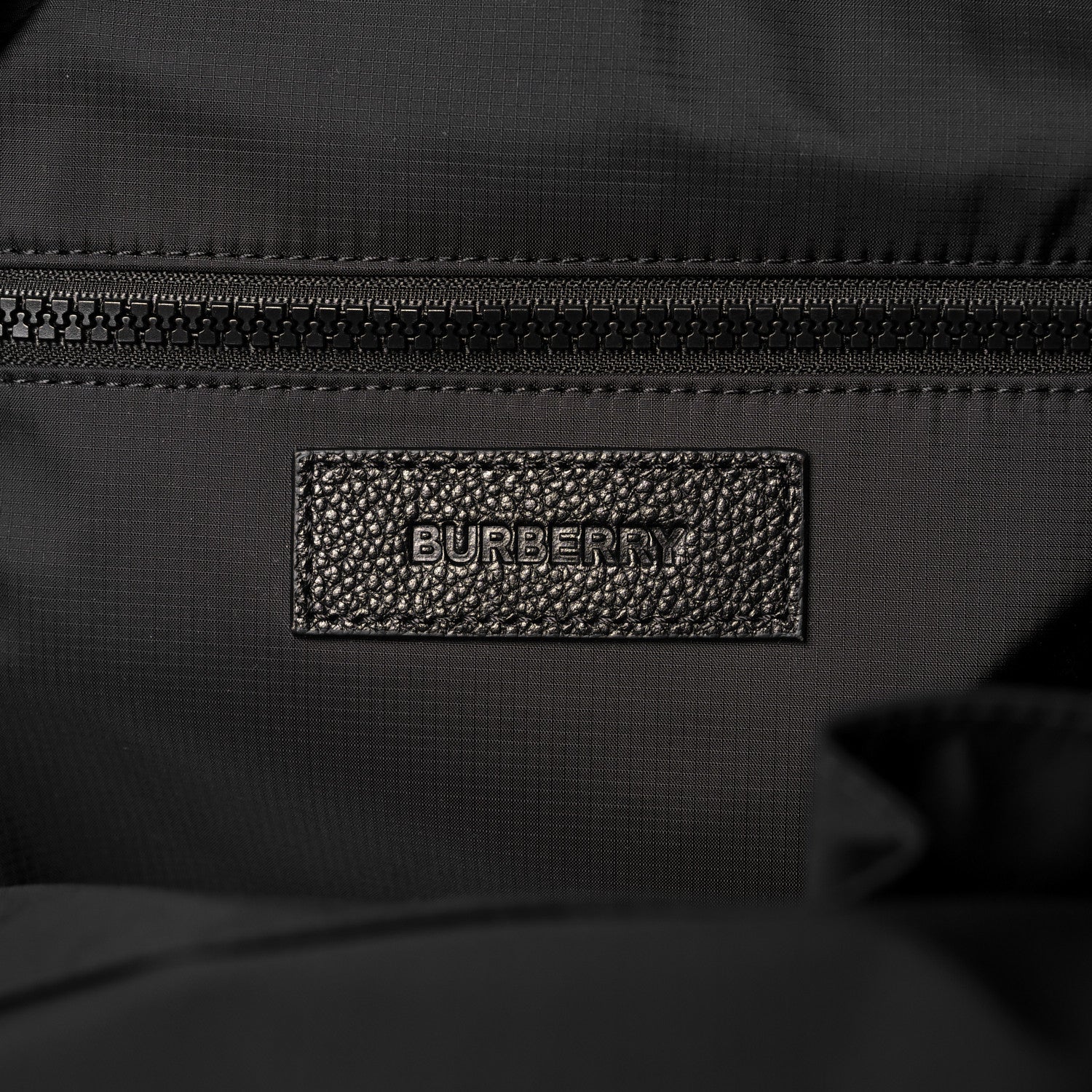 Burberry Nylon Logo Print Backpack Black 5 of 9