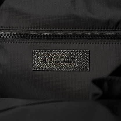 Burberry Nylon Logo Print Backpack Black 5 of 9