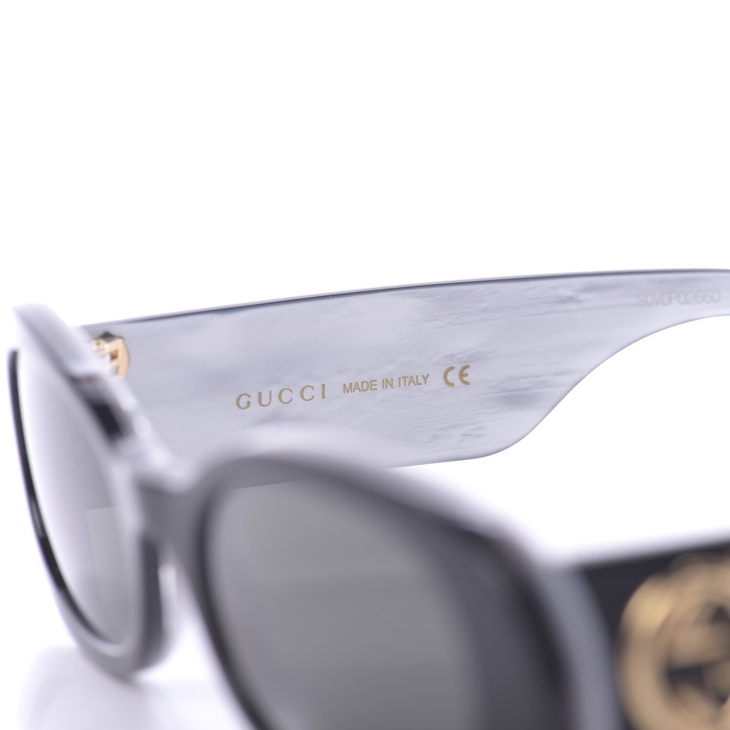 Gucci Acetate Oval Sunglasses GG0517S Black 6 of 10