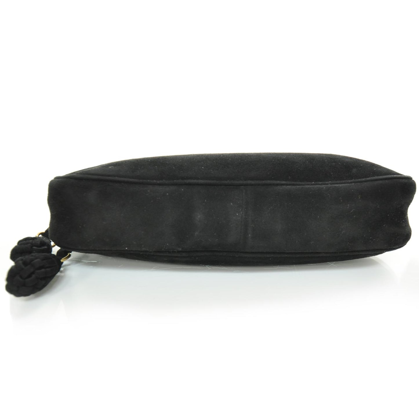 Suede Box Shoulder Bag Black