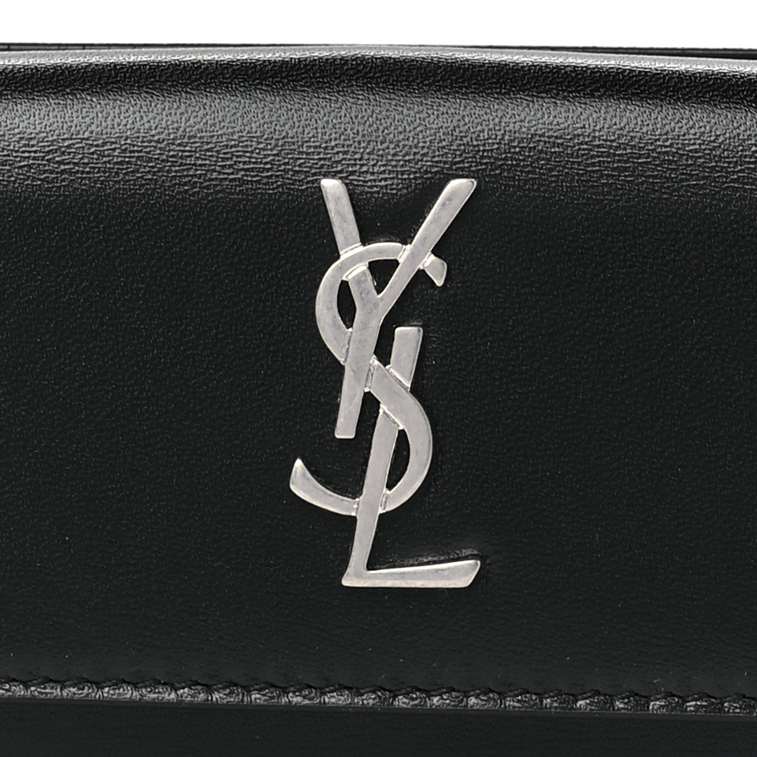 Saint Laurent Ultra Soft Calfskin Coin Wallet Black 9 of 13