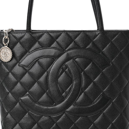 Chanel Caviar Quilted Medallion Tote Black 10 of 10
