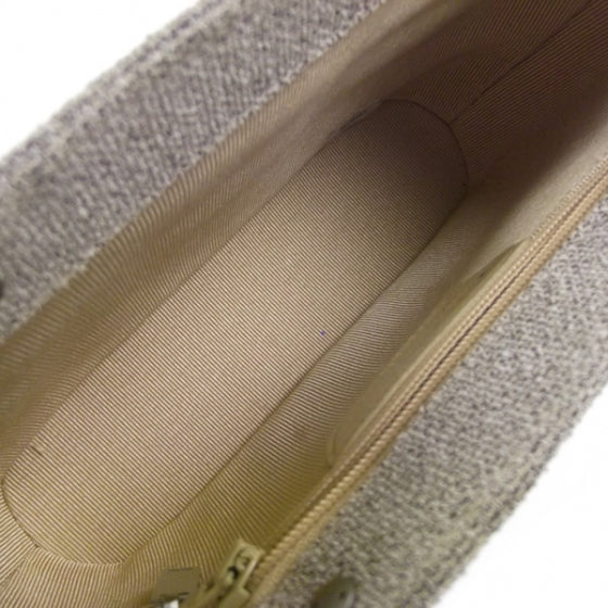 Tweed Quilted Handbag Beige