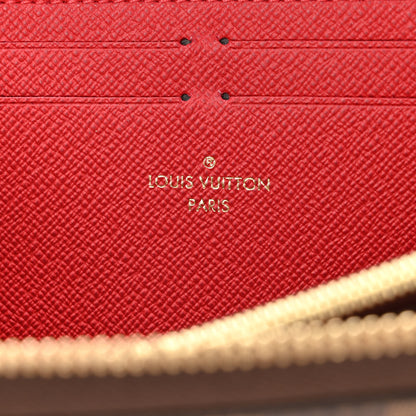 Louis Vuitton Damier Ebene Clemence Wallet Cherry 6 of 7