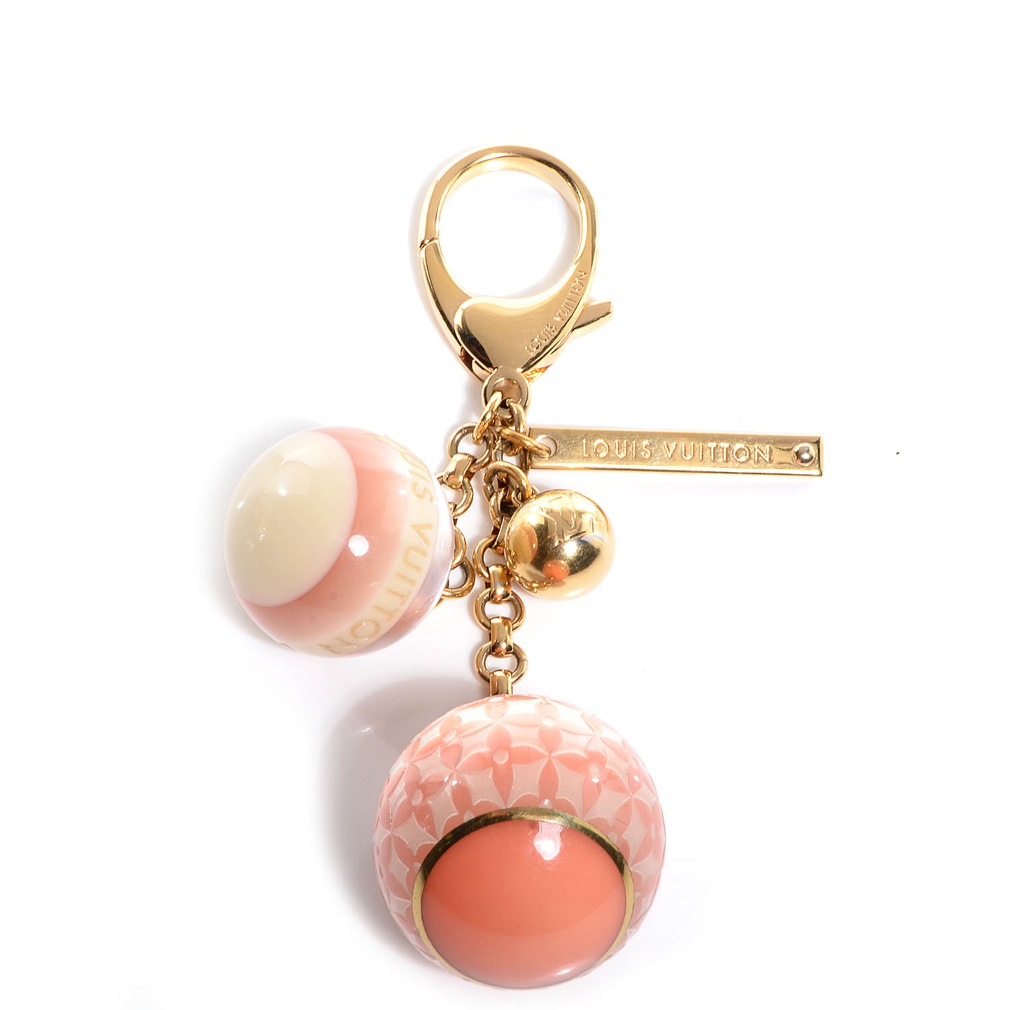 Mini Lin Croisette Bag Charm Pink