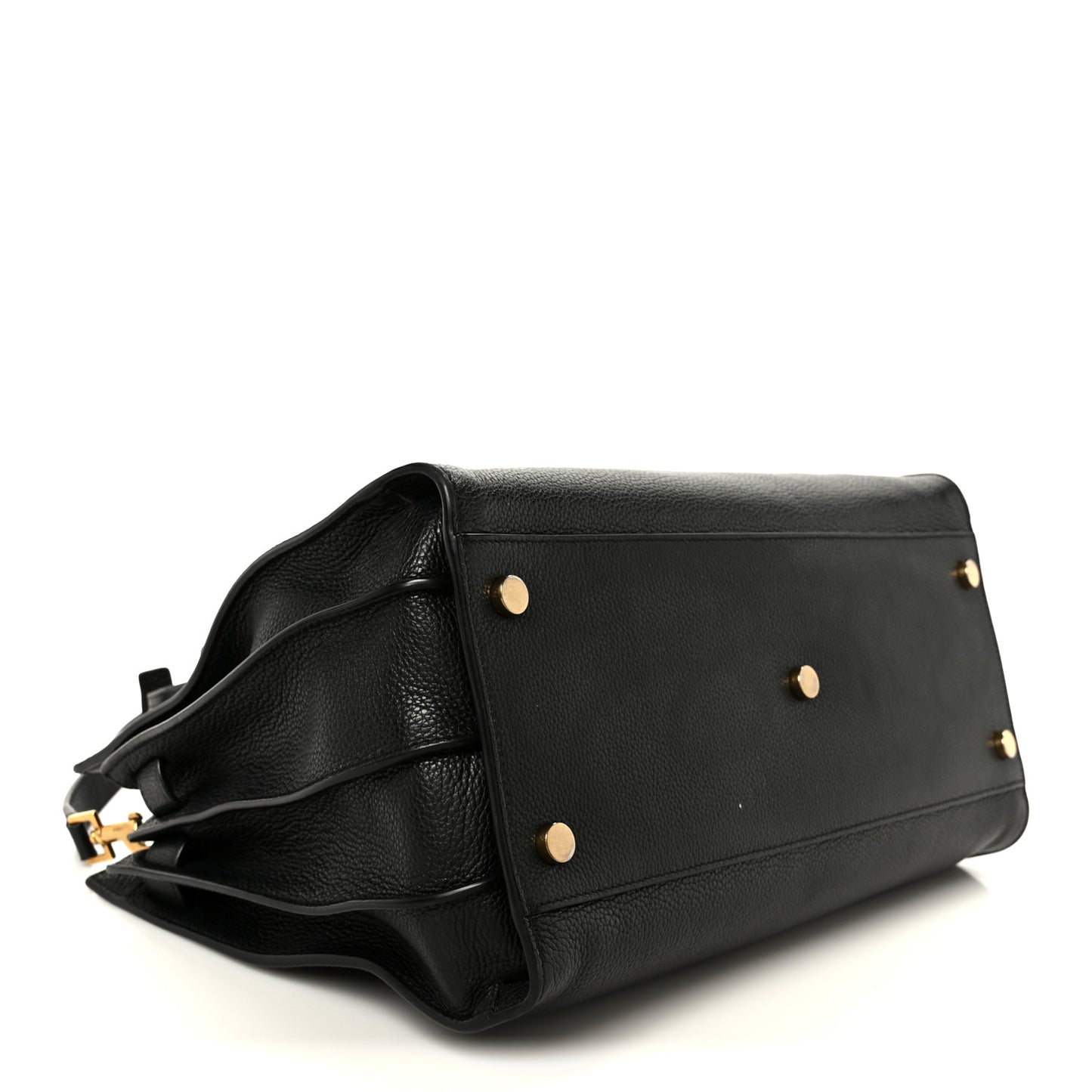 Grained Calfskin Small Supple Sac De Jour Black