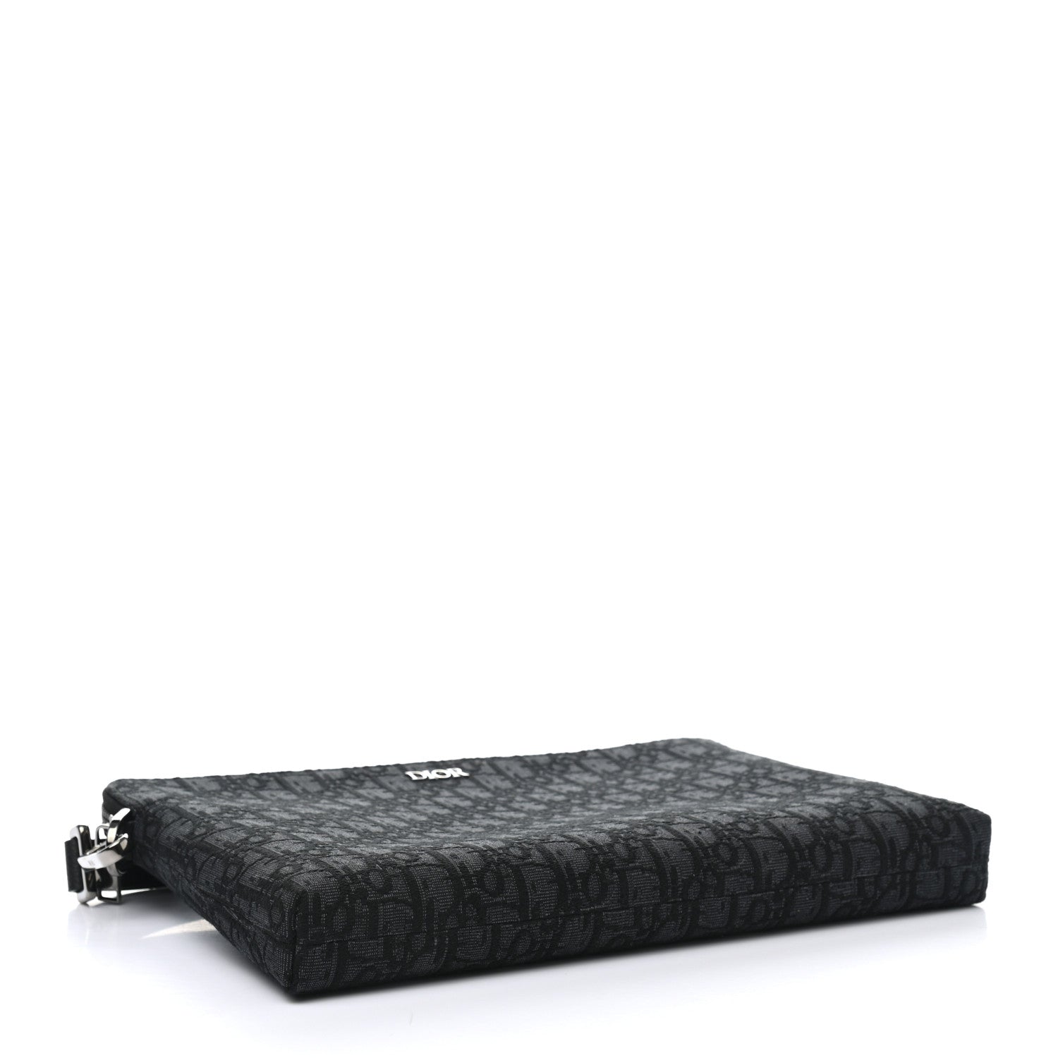 Christian Dior Oblique Jacquard Triangle Case Black Multicolor 4 of 7