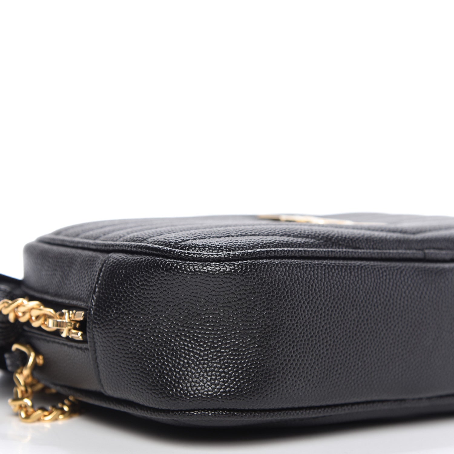 Saint Laurent Grain De Poudre Matelasse Monogram Mini Lou Camera Bag Black 6 of 10