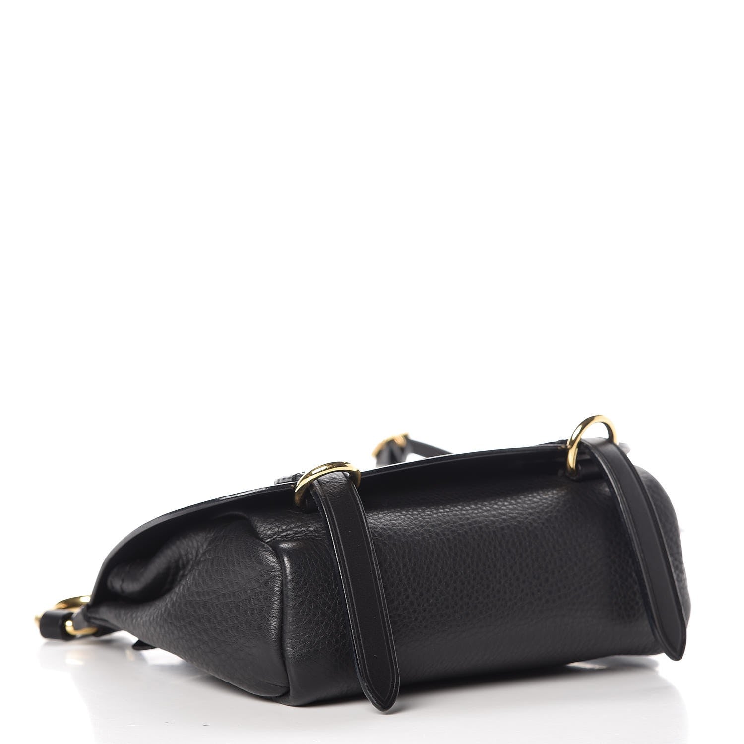 Burberry Calfskin Baby Bridle Saddle Bag Black 4 of 10