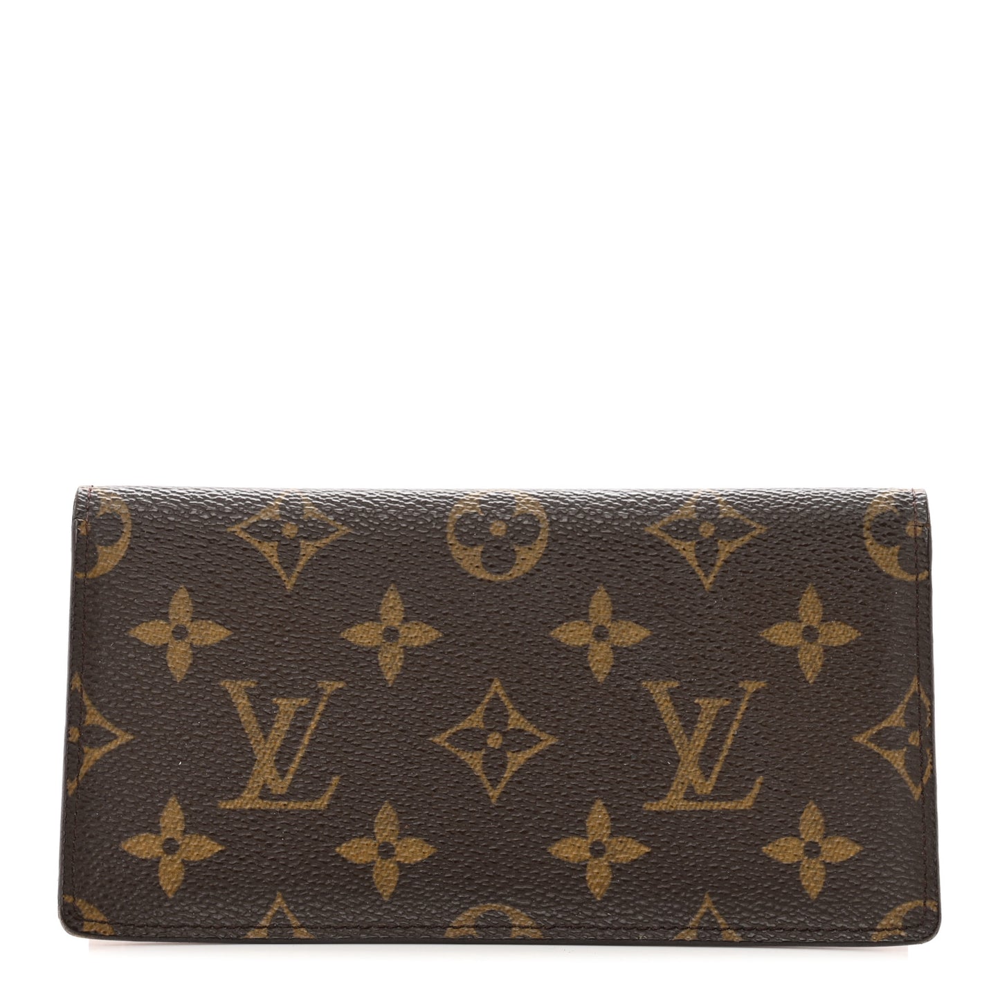 Monogram Simple Checkbook Holder Wallet