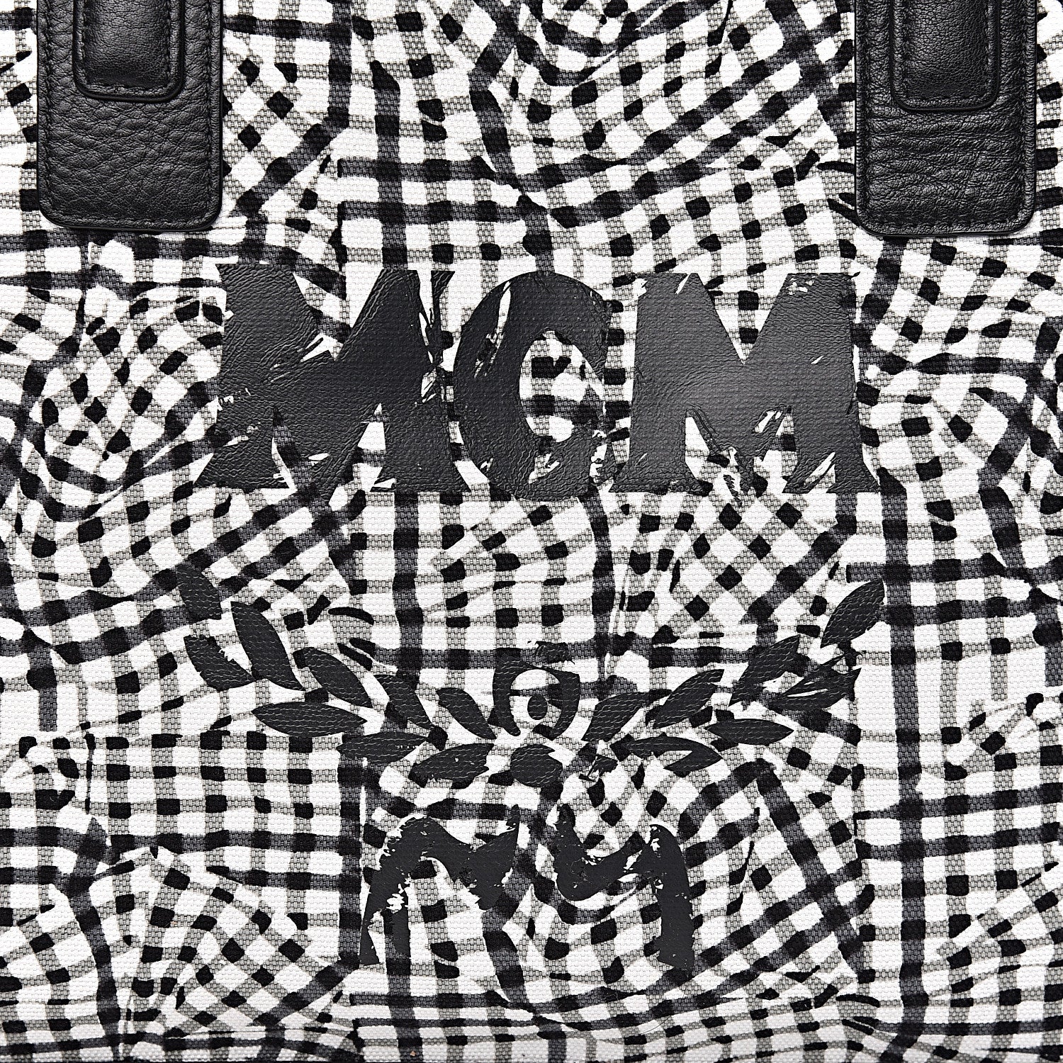 MCM Visetos Medium Liz Reversible Shopper Tote Black 10 of 17