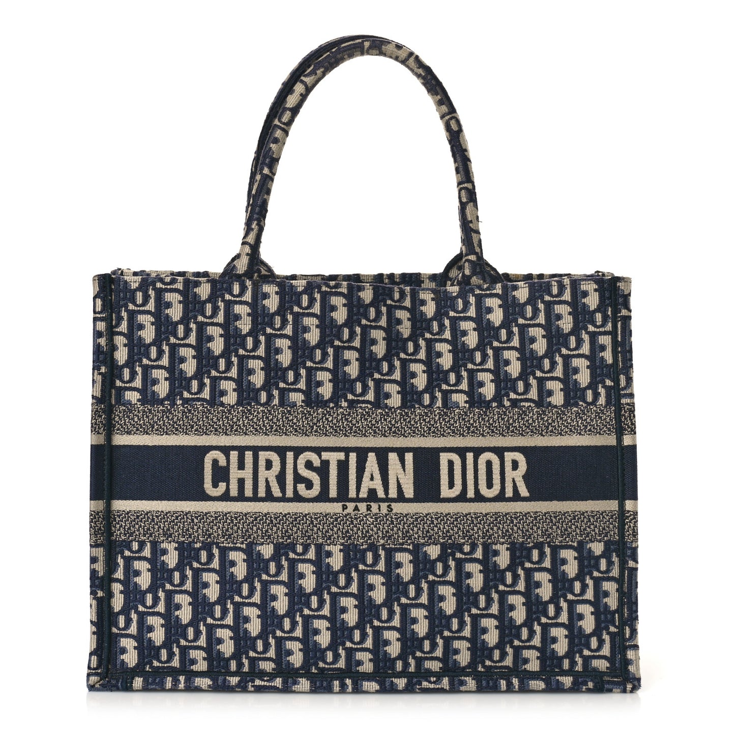 Oblique Medium Book Tote Blue Multicolor