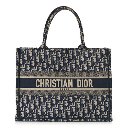 Christian Dior Oblique Medium Book Tote Blue Multicolor 1 of 9