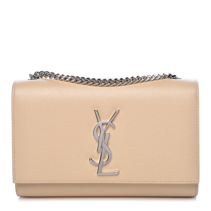 Saint Laurent Grain De Poudre Small Monogram Kate Satchel Nude Powder 1 of 9